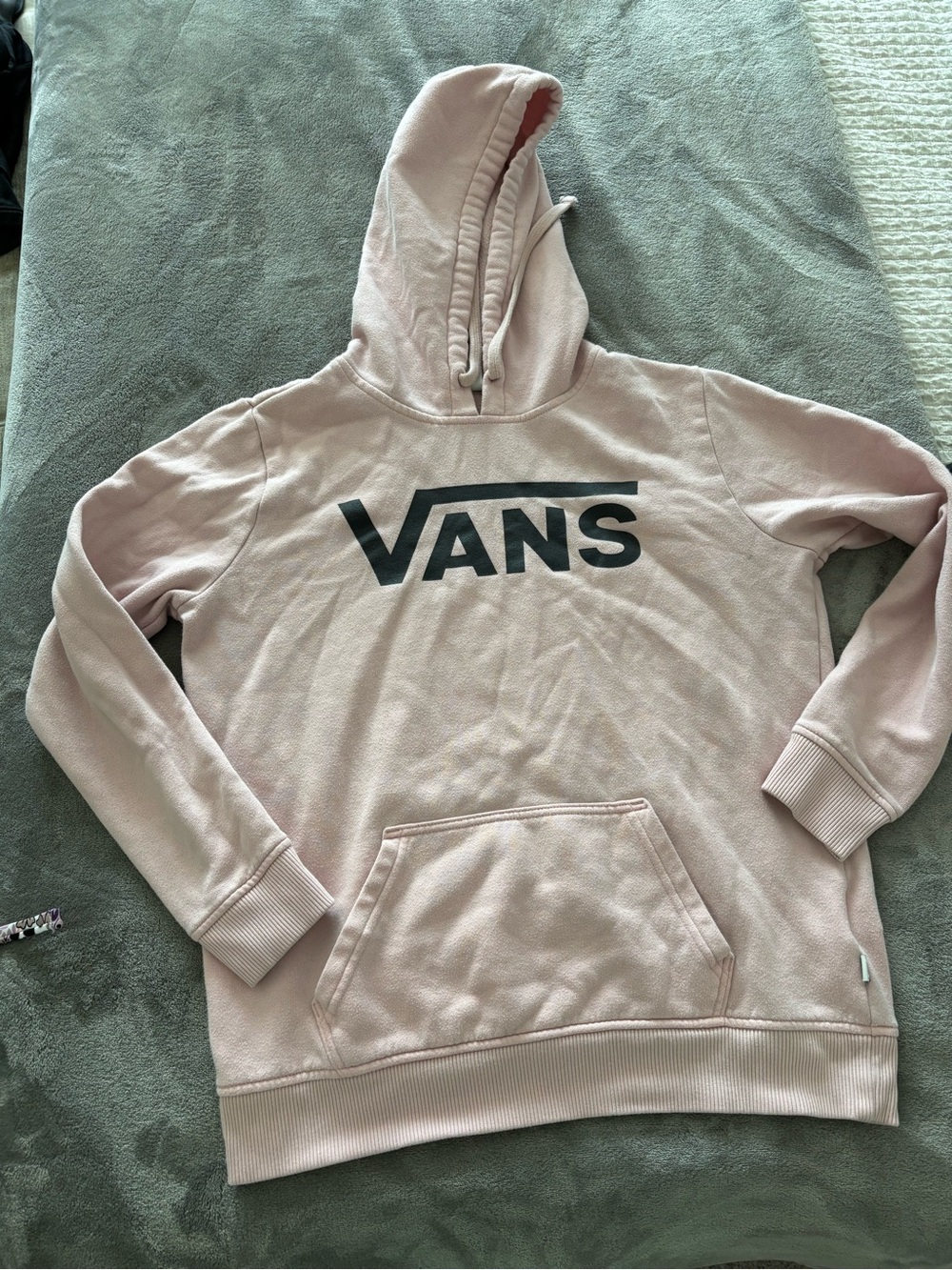 Vans Pink Logo Hoodie - Size XS